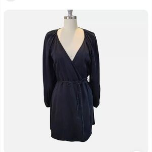 Black J Crew Wrap Dress